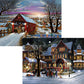 Bits and Pieces - Value Set of Two 500 Piece Jigsaw Puzzles for Adults - The Joys of Christmas, Winter Holiday Jigsaw Puzzles by Artist H. Hargrove