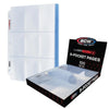 BCW LaserWeld 9 Pocket Pages - 100 Page Pack | Glass-Like Clear Flat Lay | Premium Ultra Flat and Clear Pocket Pages for Cards | Trading Card Binder
