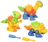 Dimple Dinosaur Take Apart STEM Toy Set for Kids (106 Pieces) Pack of 3 Educational Construction Engineering Building Playset, Build Your Own Dino