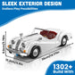 Mould King Vintage Roadster Building Set, 1302 Pieces Sports Car