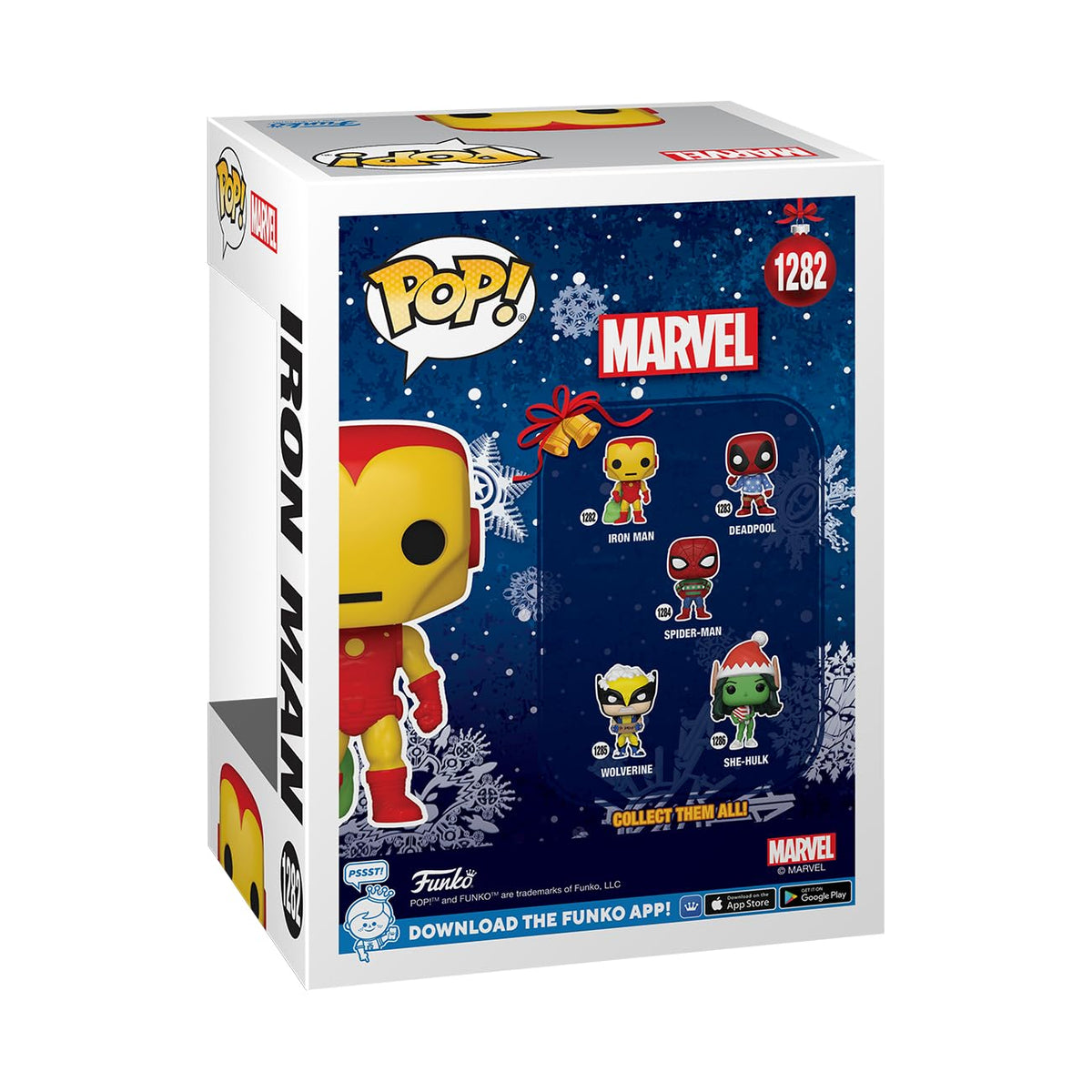Funko POP! Marvel: Holiday - Iron Man with Bag - Marvel Comics - Collectable Vinyl Figure - Gift Idea - Official Merchandise - for Kids & Adults
