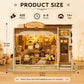 DIY Miniature House Kit, 428 PCS Jewelry Shop DIY Book Nook Kit with LED, 3D Wooden Puzzle Miniature Doll House Kit for Arts and Crafts Decor - Unique