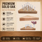 Wooden Peg Game - Solid Oak Triangle Brain Teaser Puzzle with 14 Pegs | Classic Travel Game