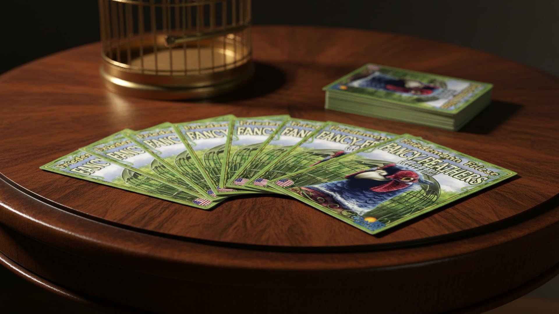 Rio Grande Games Fancy Feathers Card Game for Family Game Night, 2 to 6 Players, Ages 8 and Up, 15 to 30 Minute Quick Board Games
