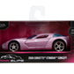 Jada Pink Slips 1:32 W2 2009 Chevy Corvette Stingray Concept Die-Cast Car, Toys for Kids and Adults(Dusty Purple)