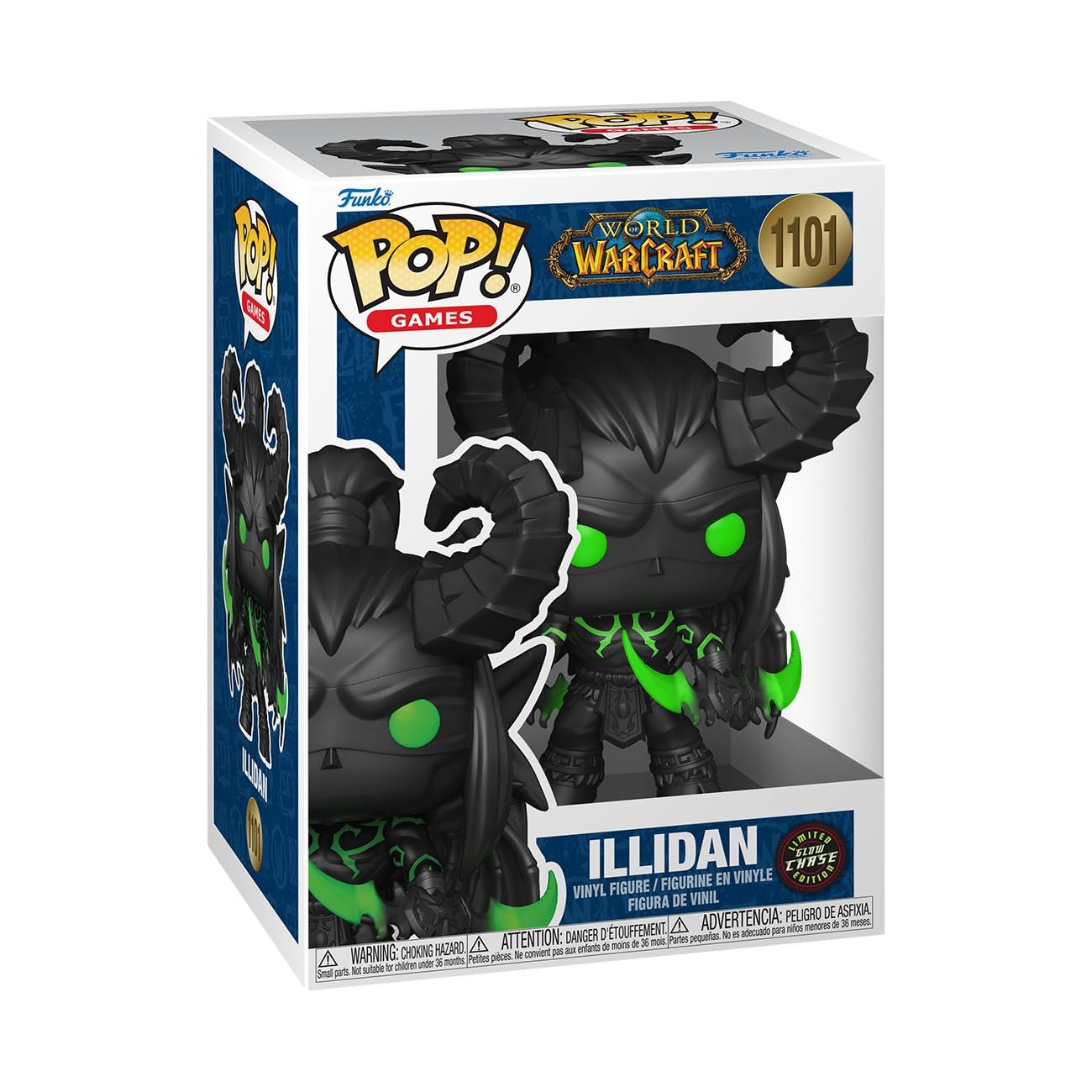 Funko Pop! Games: World of Warcraft - Illidan Stormrage - 1/6 Odds for Rare Chase Variant - Collectable Vinyl Figure - Gift Idea - Official
