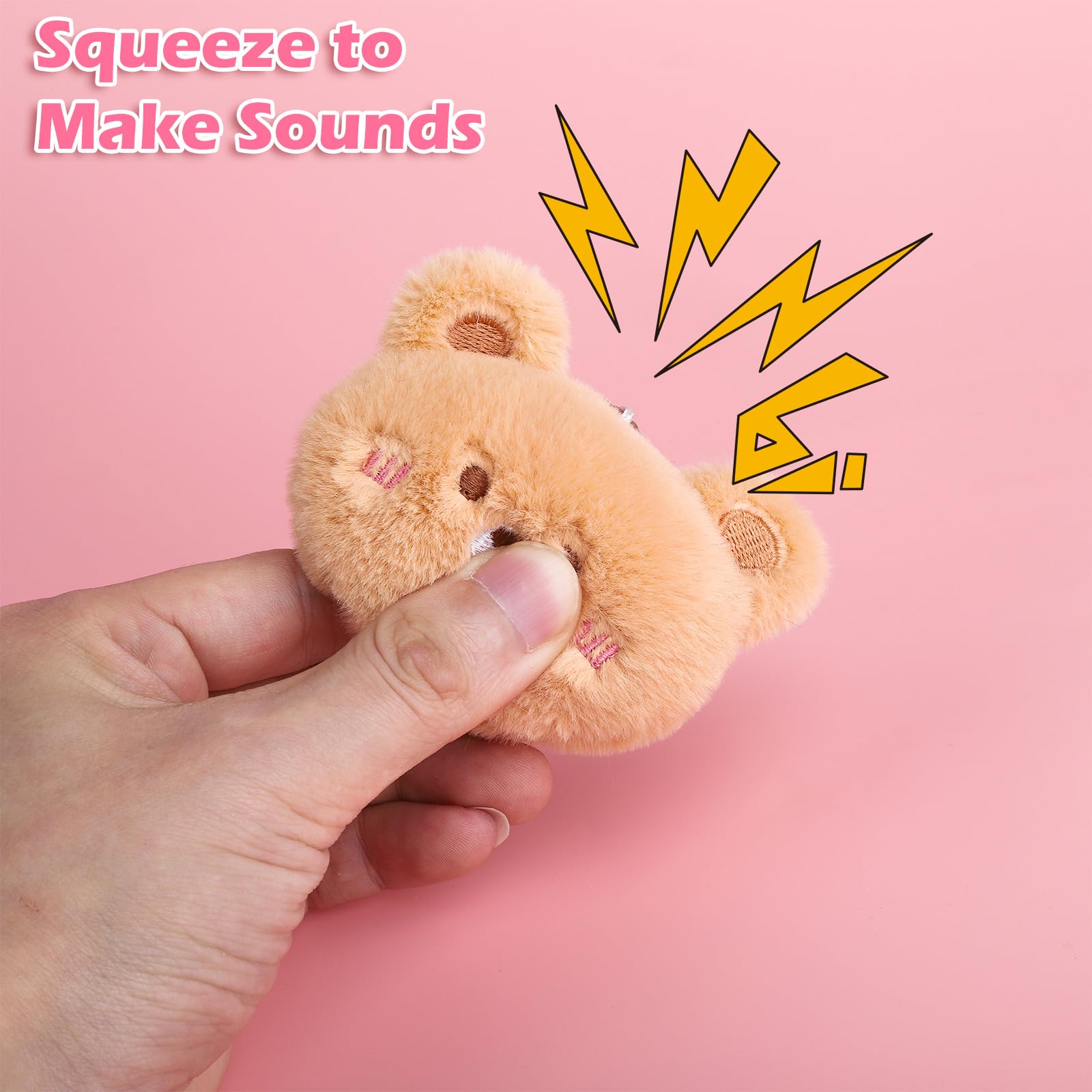 Niceup Bulk 28pcs Plush Keychains Mini Stuffed Animals for Kids Party Favors Goodie Bags Gift Mini Claw Machine Toys