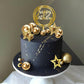 Ball Cake Toppers Simplicity Gold Ball Cake Toppers DIY Cake Insert Topper Foam Cake Balls Baking Decoration for Wedding Anniversary Birthday (Gold)