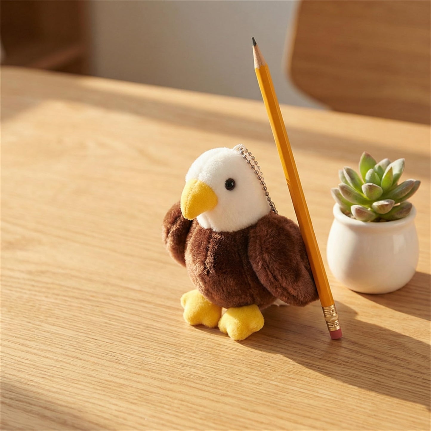 Eagle Stuffed Animals Soft Keychain Eagle Plush Cute Doll for Boys Girls 4.6in (yaos ying)