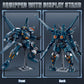 HIGH GODO Attacker Mech Robot Transforming Building Blocks Set for Adults,City Warrior Justice Hero Soldier Mech Model Building Kit, Cool Creative