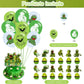 Frog Party Decorations,Kermit Frog Birthday Party Supplies Includes Banner- Cake Topper - 24 Cupcake Toppers - 18 Balloons