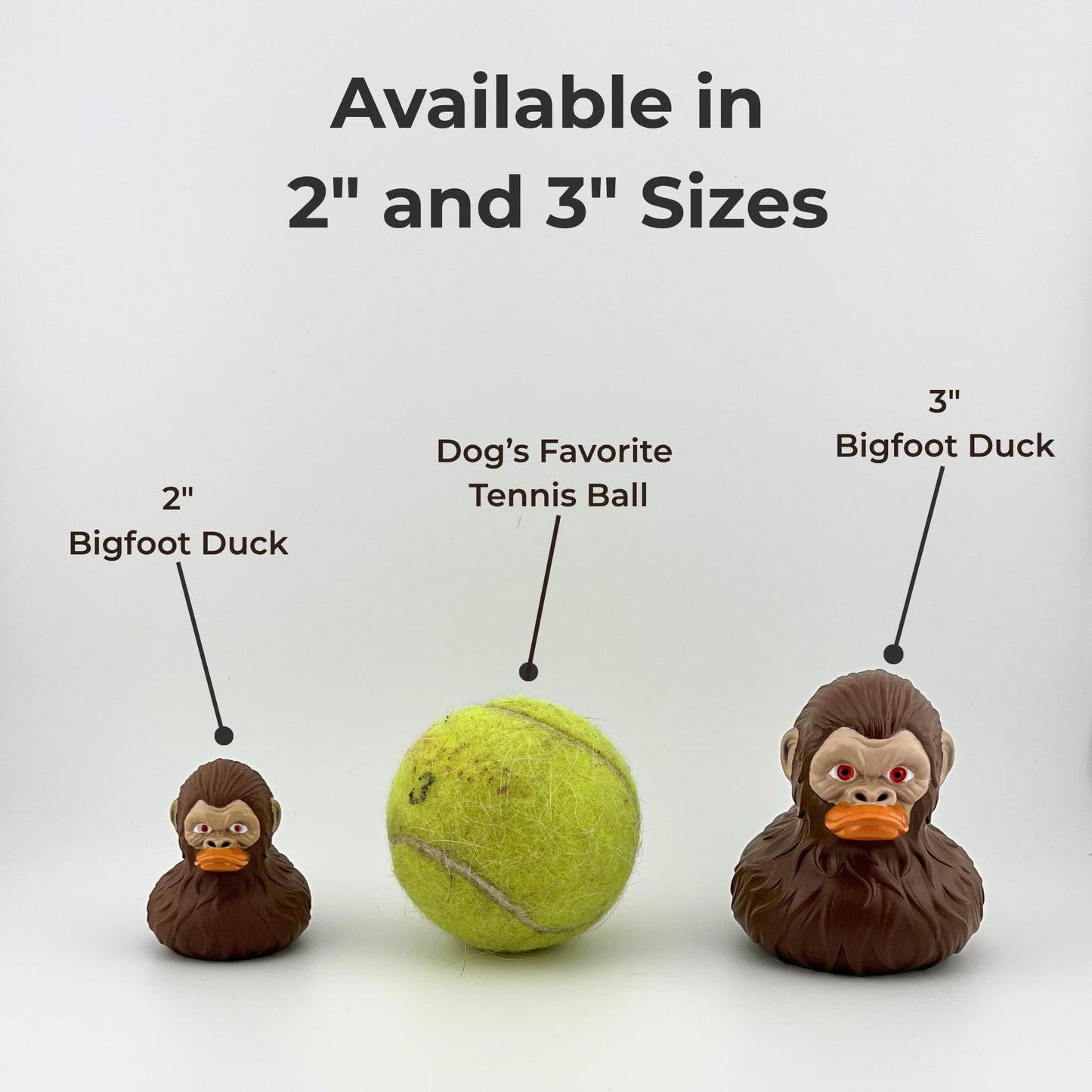 Bigfoot Rubber Ducks for Jeeps - Funny Jeep Ducks for Ducking - Unique Bronco Accessories for Squatching - Cool Bigfoot Gifts - Sasquatch Toy Ducks