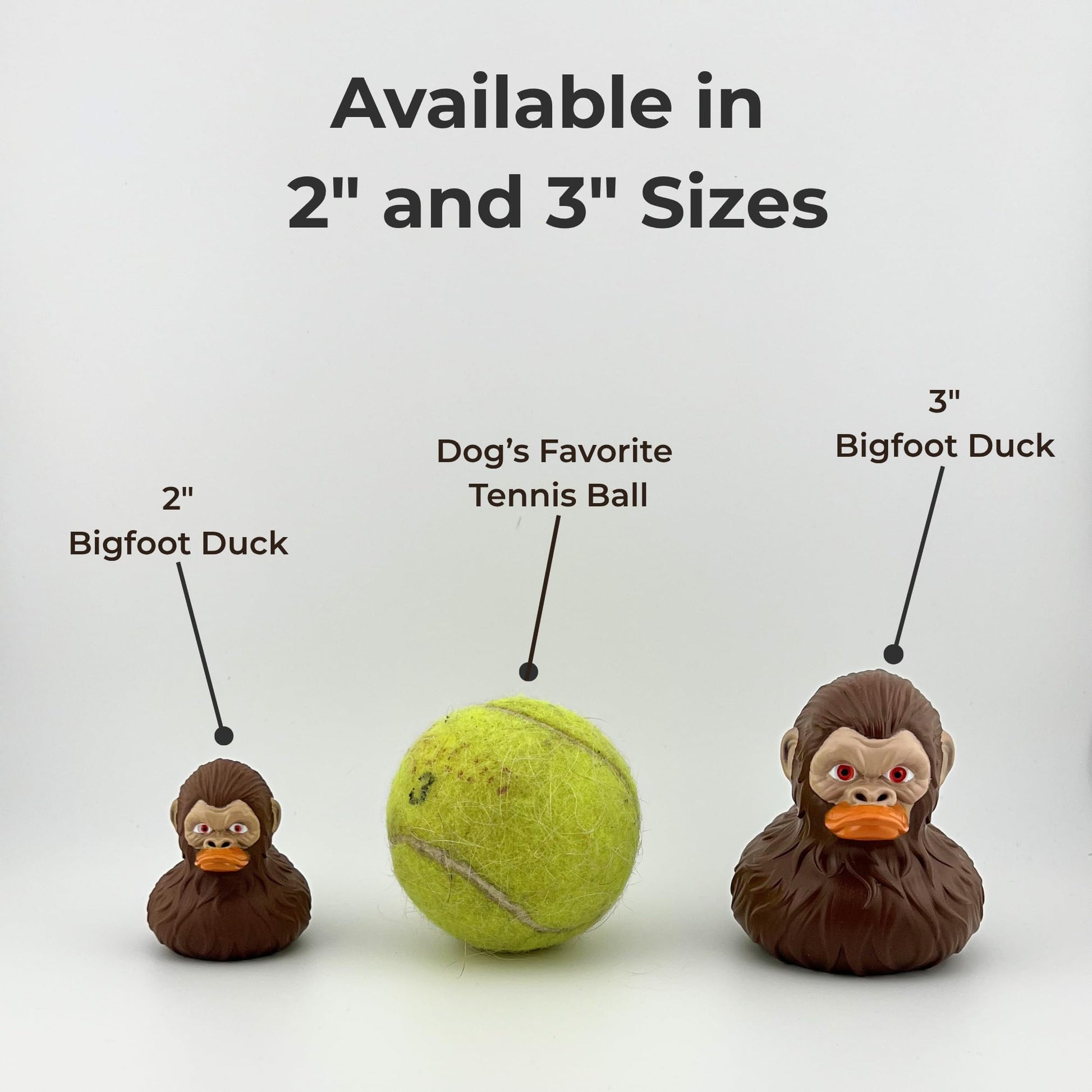 Bigfoot Rubber Ducks for Jeeps - Funny Jeep Ducks for Ducking - Unique Bronco Accessories for Squatching - Cool Bigfoot Gifts - Sasquatch Toy Ducks