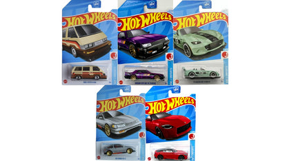 Hot Wheels J-Imports Die-Cast Cars, 5-Pack, Random Japanese Cars Collection, Random JDM Vehicles (Styles May Vary)