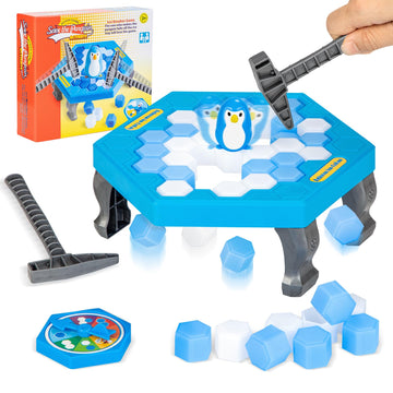 SS Save Penguin On Ice Game, Penguin Trap Break ice Activate Family Party Ice Breaking Kids Puzzle Table Knock Block