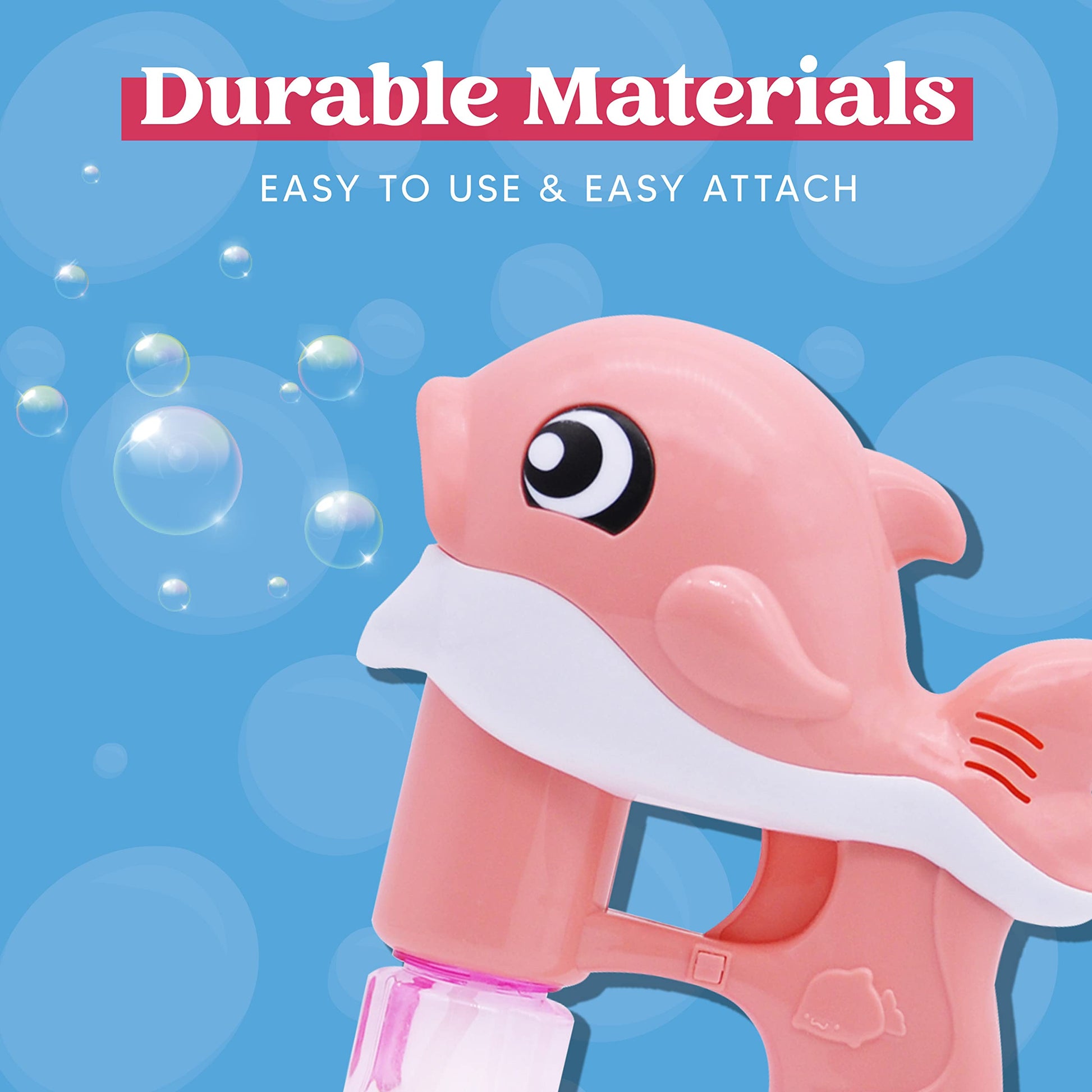 JOYIN 2 Bubble Guns Kit, Whale Automatic Bubble Maker Blower Machine with 4 Solutions for Kids, Summer Toy, Birthday, Outdoor & Indoor Activity