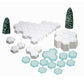Renegade Game Studios Heroscape Terrain Expansion: The Snow Fields of Valhalla with 120 Hex-Tiles & 2 Evergreen Trees