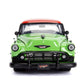 Jada Toys DC Comics Bombshells Poison Ivy & 1953 Chevy Bel Air Die-cast Car, 1:24 Scale Vehicle, 2.75” Collectible Figurine 100% Metal, Green
