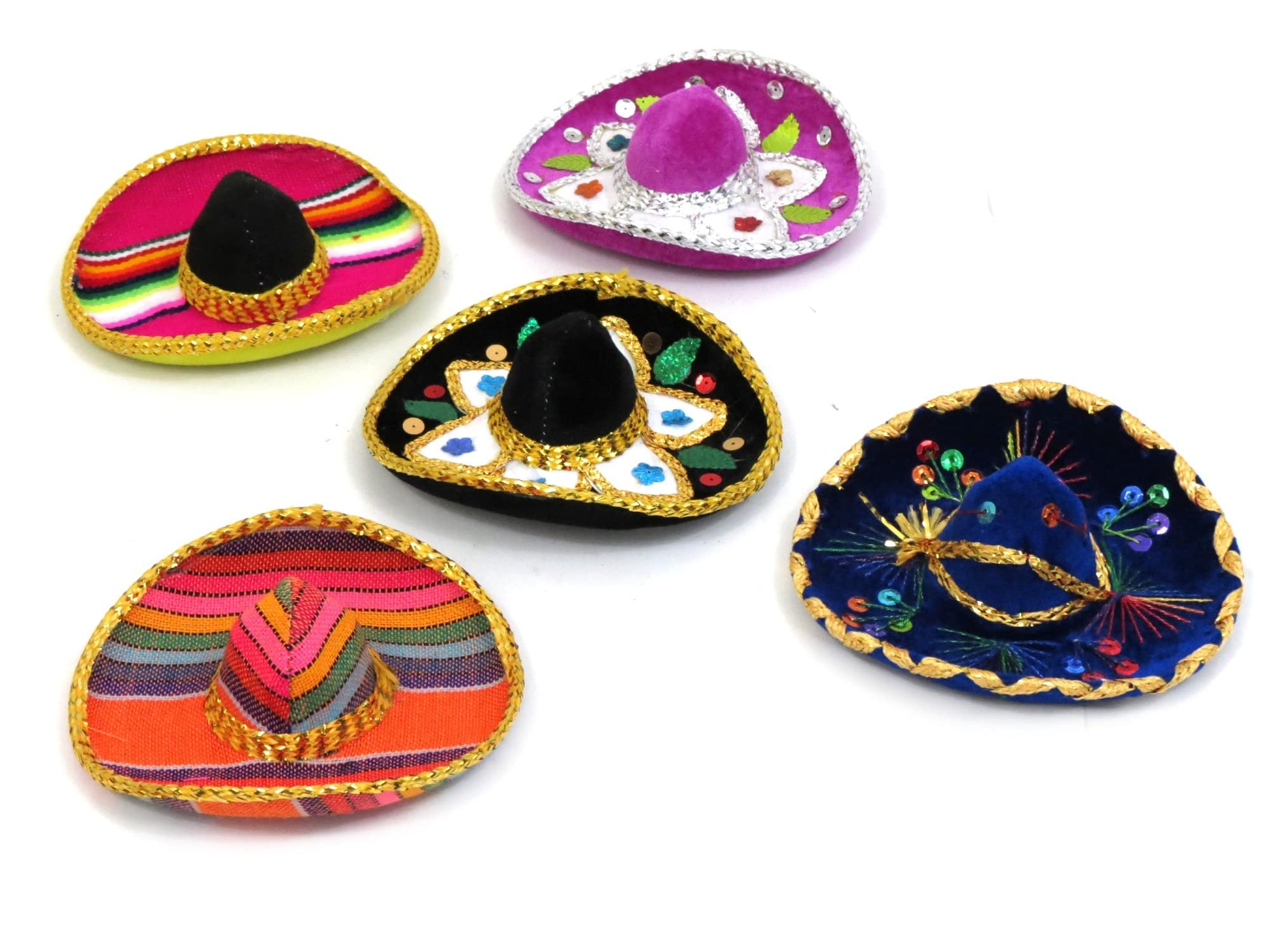 Velmex Mini Charro Hats 5 Assorted Colors