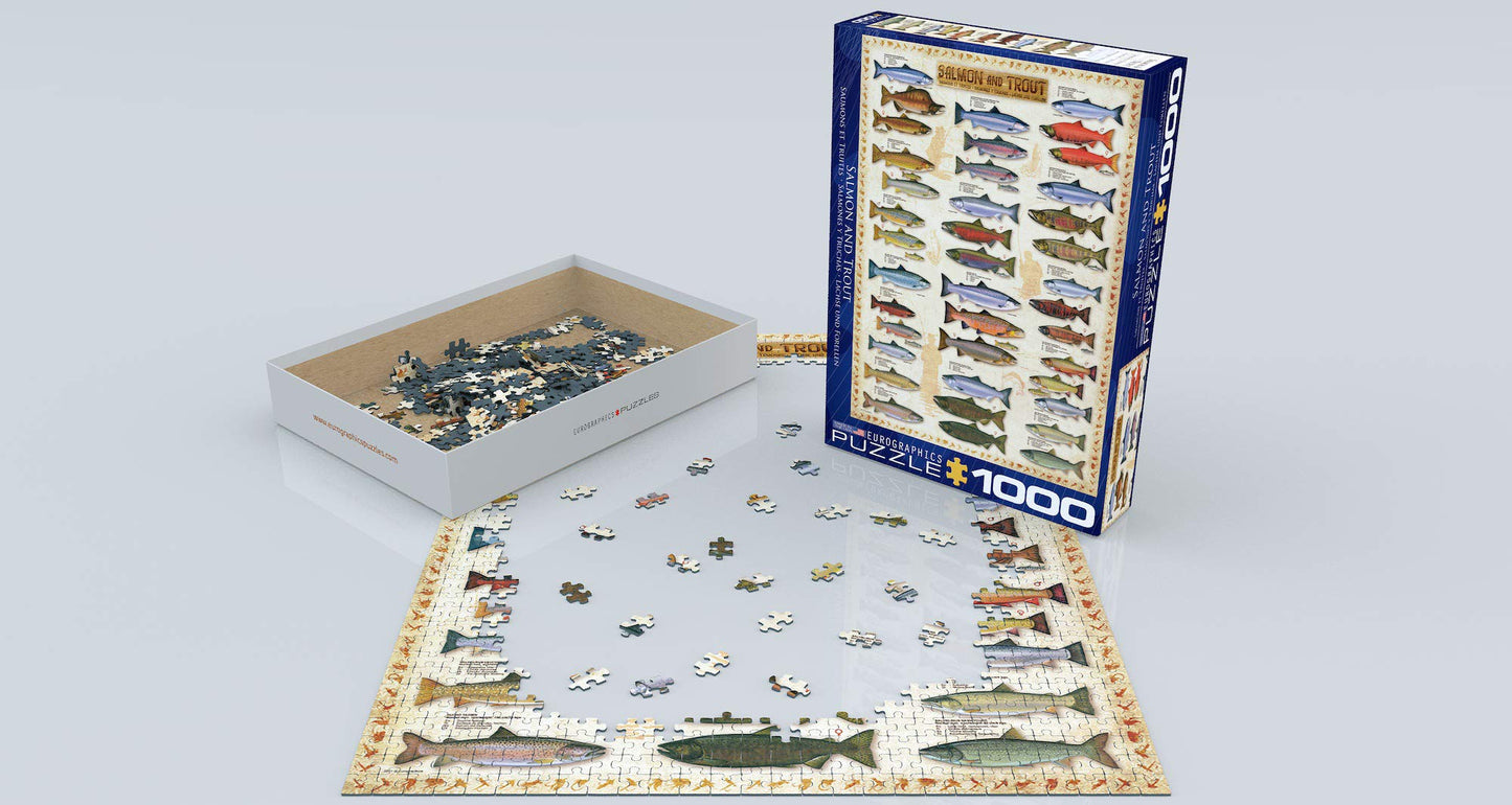 Eurographics Salmon and Trout 1000-Piece Puzzle