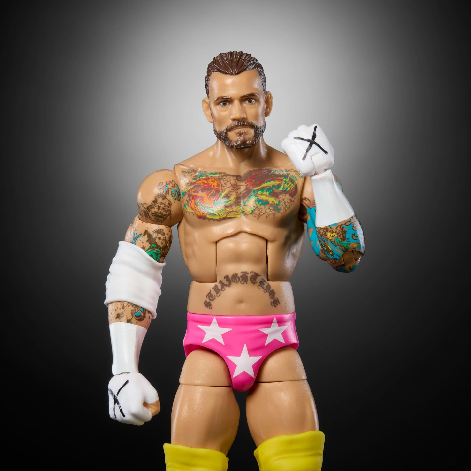 Mattel WWE Elite Action Figure & Accessories, Series #113 6-inch Collectible 6-inch Collectible CM Punk with 25 Articulation Points & Swappable Hands