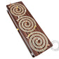 House of Cribbage - 3 Track - Spiral Design Continuous Cribbage Board/Box Inlaid in Rosewood/Maple Wood - Separate Storage Space for Two Deck of Cards