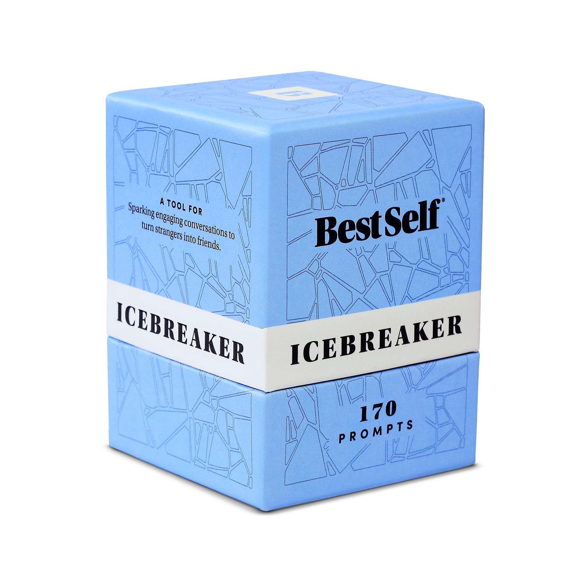 BestSelf Icebreaker Card Deck - 170 Conversation Starters to Spark Meaningful Connections | Ice Breaker Game for Adults, Friends & Couples | Date