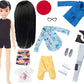 Creatable World Deluxe Character Kit Customizable Doll, Black Straight Hair