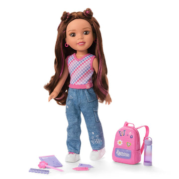 American Girl, AG Sisters School Style Fashion Set, Doll Clothes, for 14.5-inch Dolls, 10 pcs, for Ages 4+ (Amazon Exclusive)