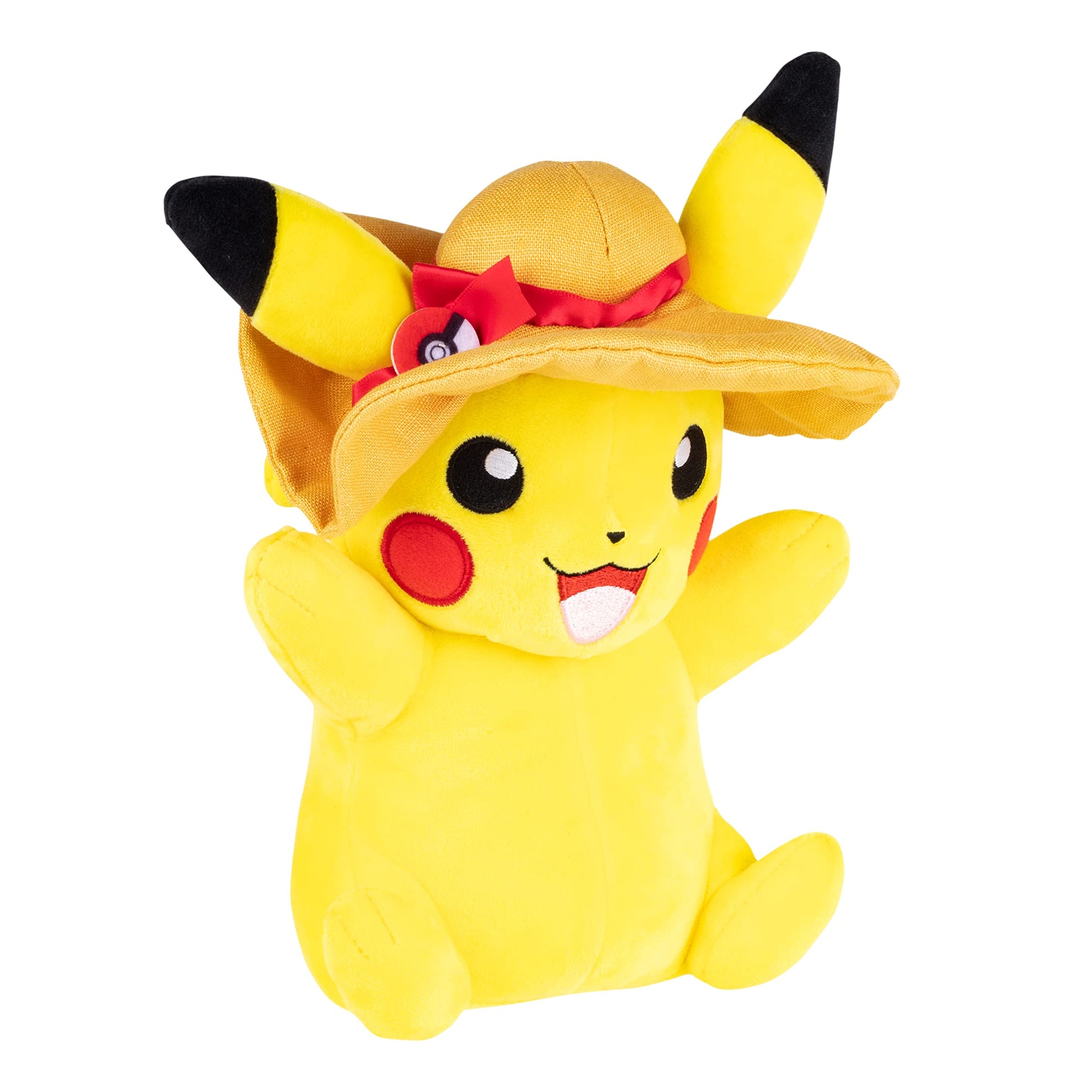 Pokemon 8" Pikachu Plush with Hat Accessory - Officially Licensed Limited Edition - Authentic Soft Stuffed Animal Toy Figure - Easter Basket Stuffer