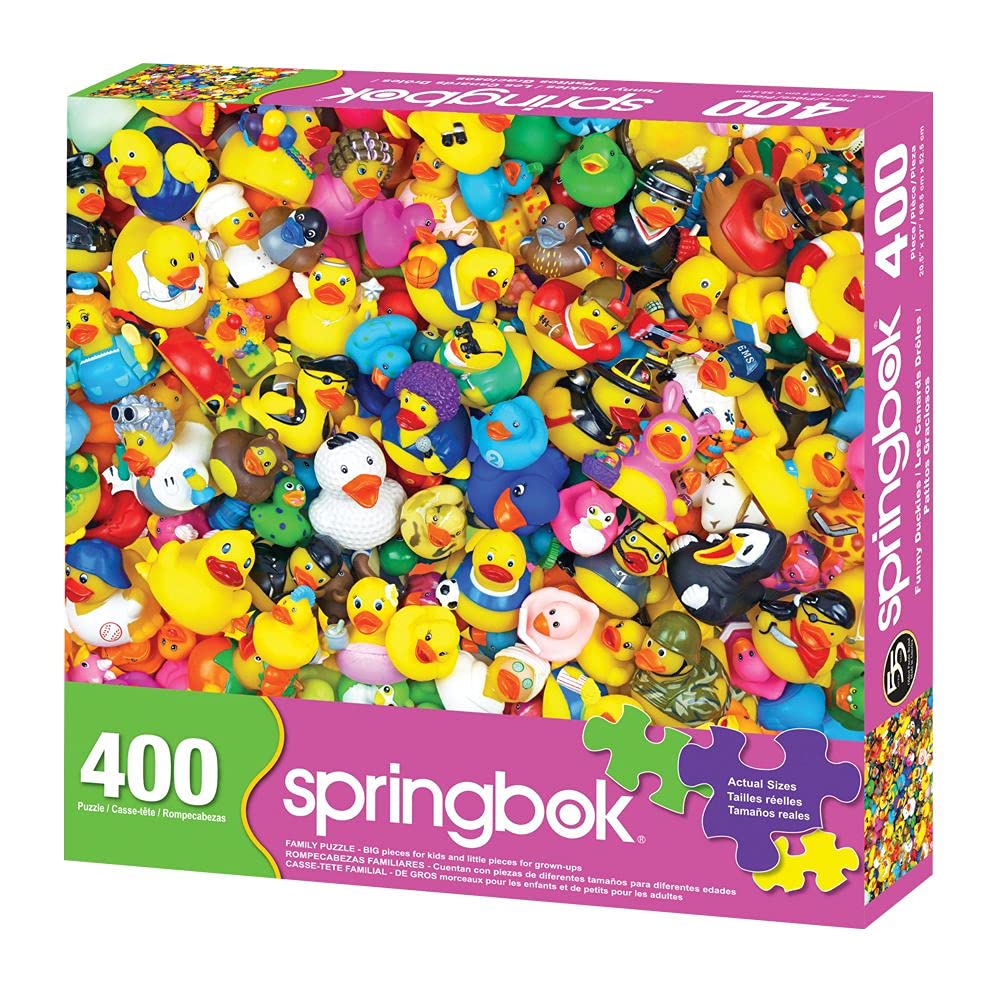 Springbok Funny Duckies 400 Piece Jigsaw Puzzle for Adults and Family