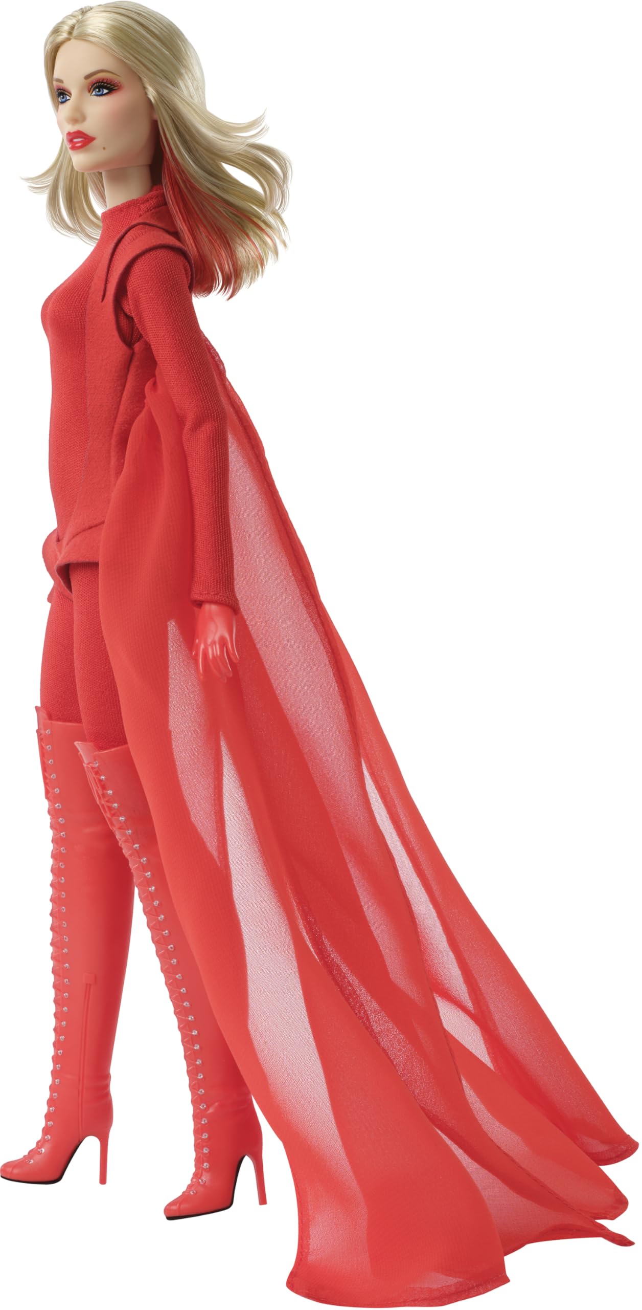 Barbie Barbie Music Series Kylie Minogue Kylie Minogue Signature Black Carictorian House Doll to Play Barbie Dolls for Children from 6 Years, Red