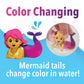 MindWare Mermaid Color Splash Water Park Bathtub Playset - Interactive Bath Toys with Color Changing Mermaid Doll Figures - Gift for 3 Year Olds
