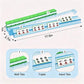 VKDDM Non-Slip Mahjong Racks with Pushers - Set of 4 Pack Clear Acrylic Racks with Beautiful Silver Glitter, American Mahjong Tile Racks Accessories