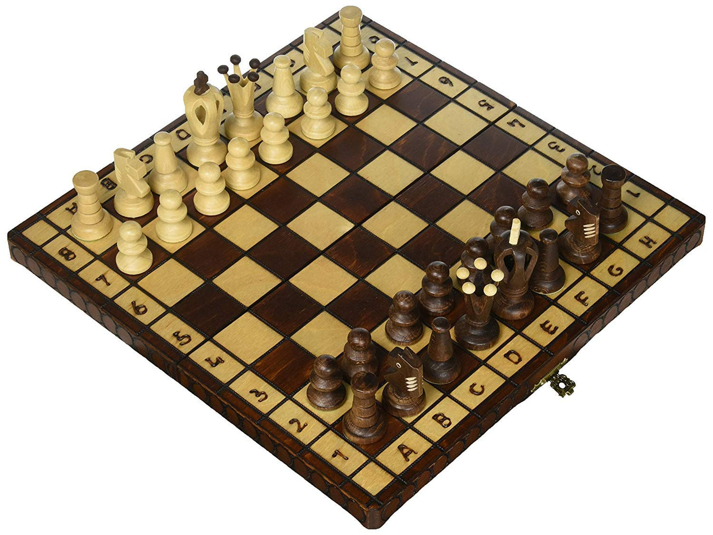 Wegiel Chess Royal 30 European Wooden Handmade International Set, 11.81 x 1.97-Inch