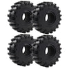 4Pcs ShareGoo Rubber 2.2" Crawler Mud Terrain Tires Super Grip Soft Tyre OD 148mm Compatible with Axial SCX10 90047 D90 TF2 Tamiya CC01 Traxxas TRX4