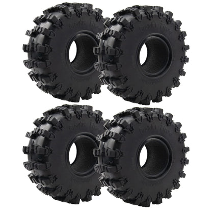 4Pcs ShareGoo Rubber 2.2" Crawler Mud Terrain Tires Super Grip Soft Tyre OD 148mm Compatible with Axial SCX10 90047 D90 TF2 Tamiya CC01 Traxxas TRX4