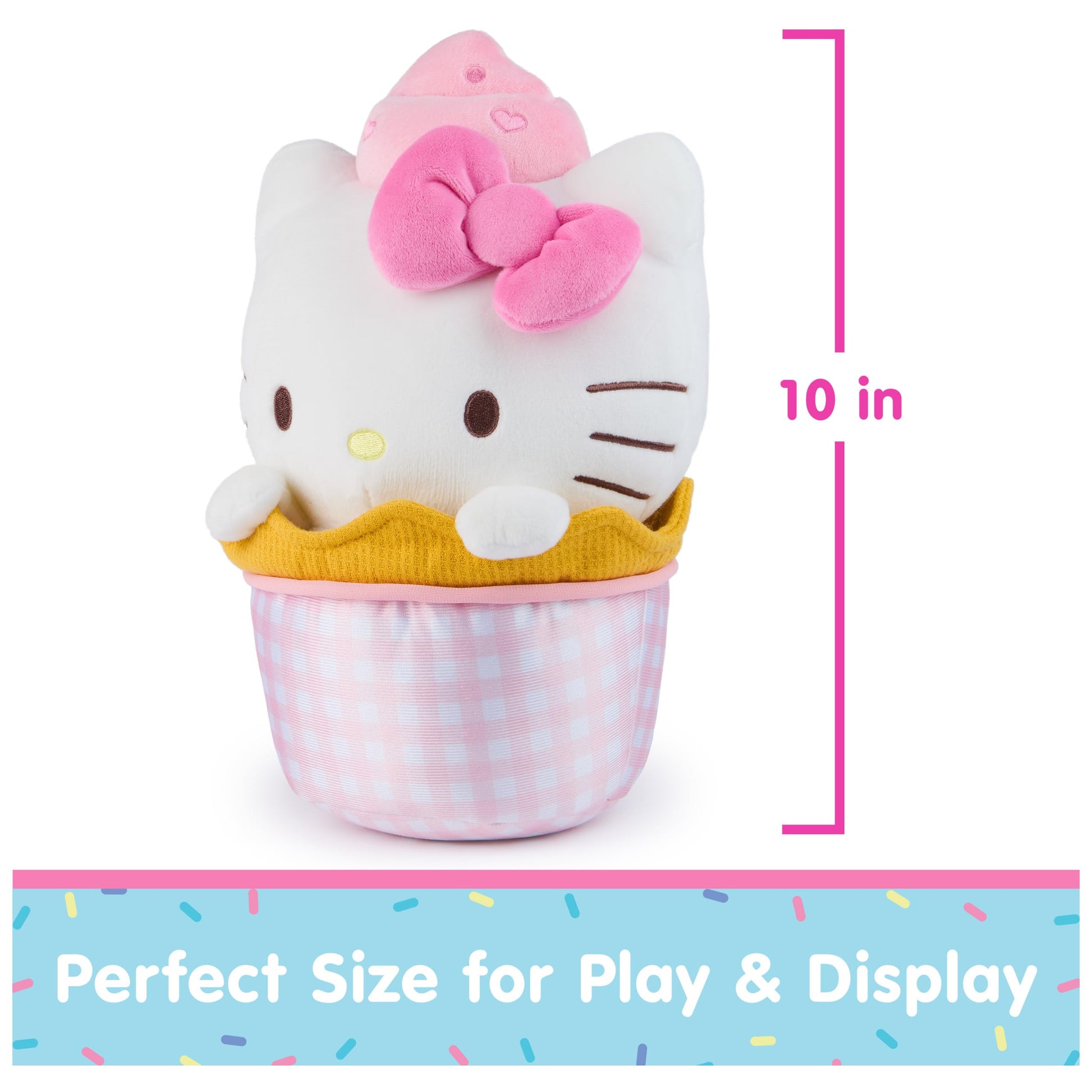 GUND Sanrio Hello Kitty Ice Cream 10-Inch Dessert Plush Toy for Ages 1+