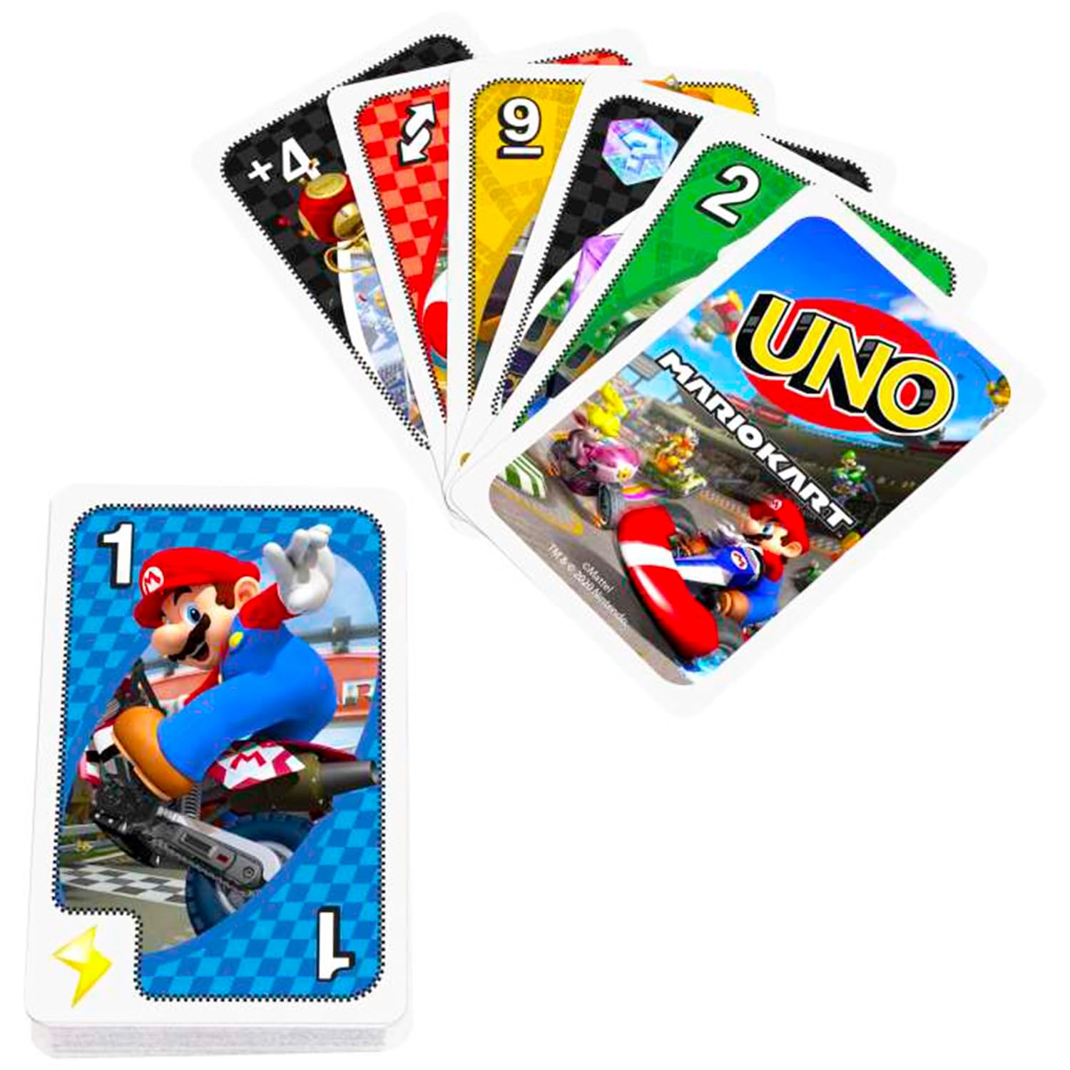 Ultimate Super Mario UNO Cards Set - Bundle with 2 Decks of Video Game UNO Cards for Kids Plus Stickers, More | Super Mario Bros Activities for Kids