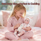 Tookyhill 18 Inch Reborn Baby Doll, Full Vinyl Weighted Body, Realistic Baby Girl Doll with Soft Bunny Hat & Cute Rabbit Toy Accessory, Lifelike