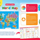 MasterPieces 60 Piece Educational Jigsaw Puzzle for Kids - World Map - 16.5"x12.75"