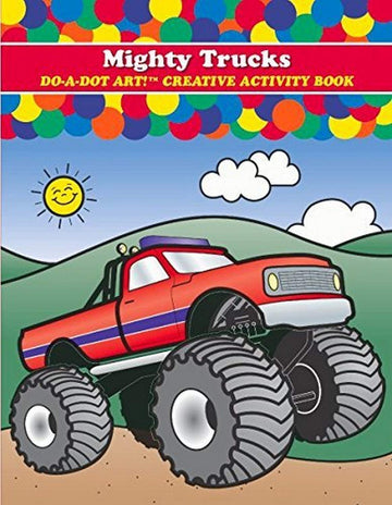 Coloring Books for Kids Toddlers - Do A Dot Art Mighty Trucks Activity Book, Made in the USA