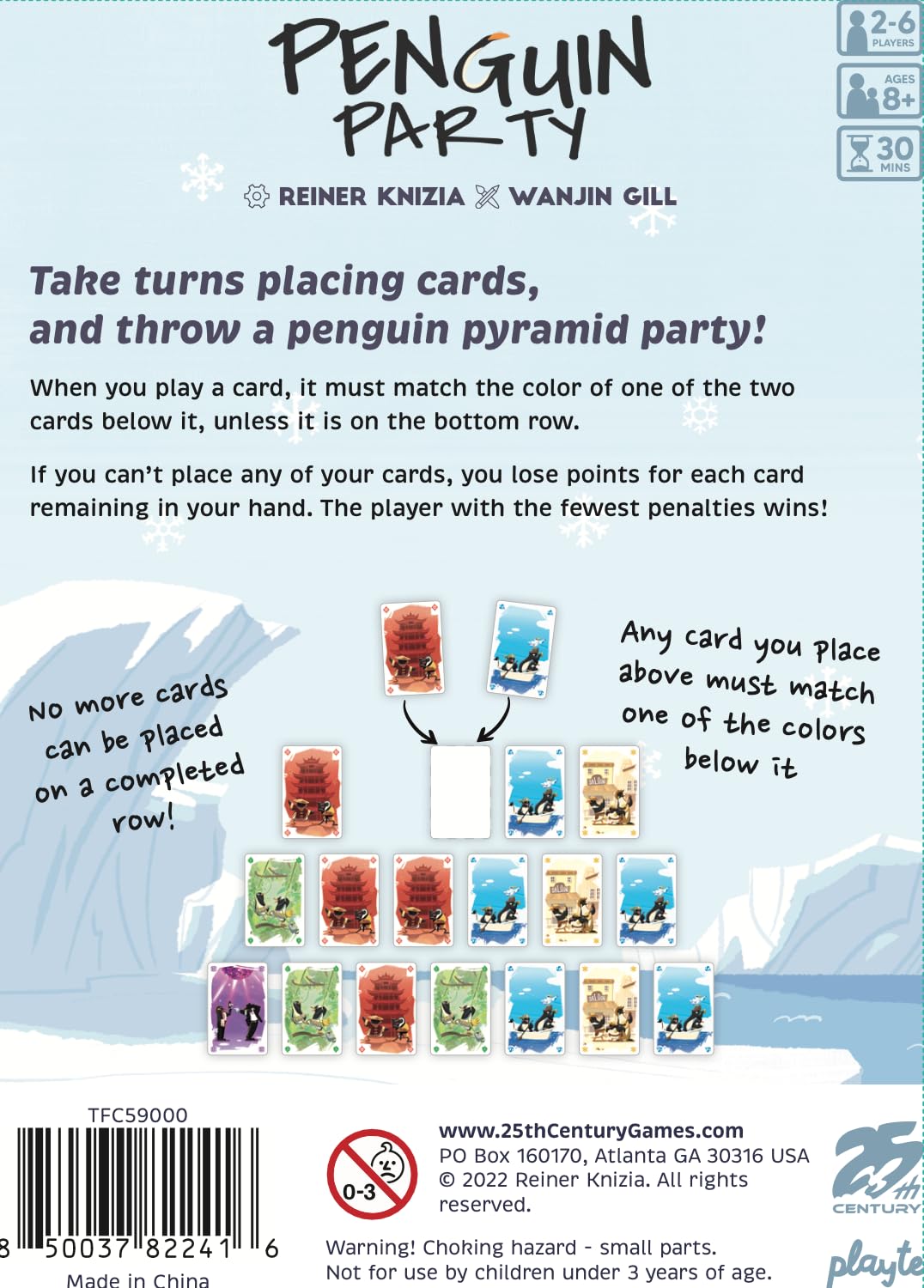 25th Century Games Penguin Party - A Strategic Card Game for Family Fun and Competitive Play
