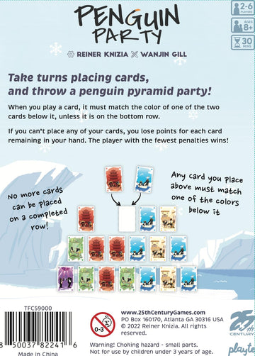 25th Century Games Penguin Party - A Strategic Card Game for Family Fun and Competitive Play