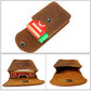 aolaso Genuine Leather Playing Card Case, Single Deck Playing Card Box，Leather Pouch Multipurpose with Belt Clip for Carrying Cards Small Tools