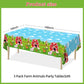Syxdwz 3Pack Farm Tablecloth Farm Animal Birthday Party Supplies Barnyard Themed Party Decorations Farm Birthday Decorations Rectangular Disposable