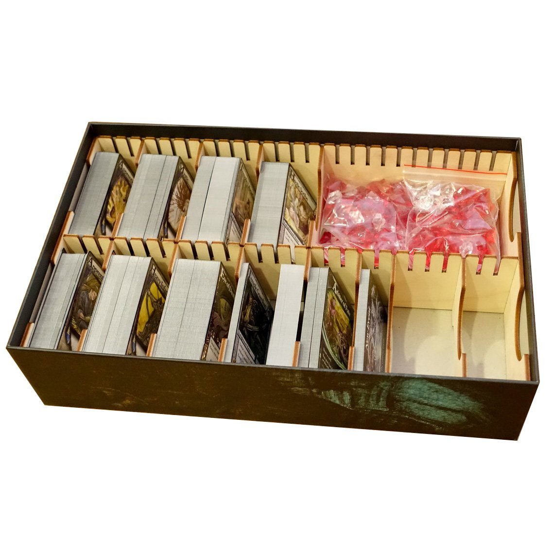 The Broken Token Card Game Organizer - Ascension Card Game Compatible Wood Storage Box