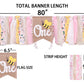 1st Happy Birthday Banner - Highchair Banner Tassels for Girl&Boy Birthday Party Decoration,Baby Birthday Photo Props Party Supplies(Bee)