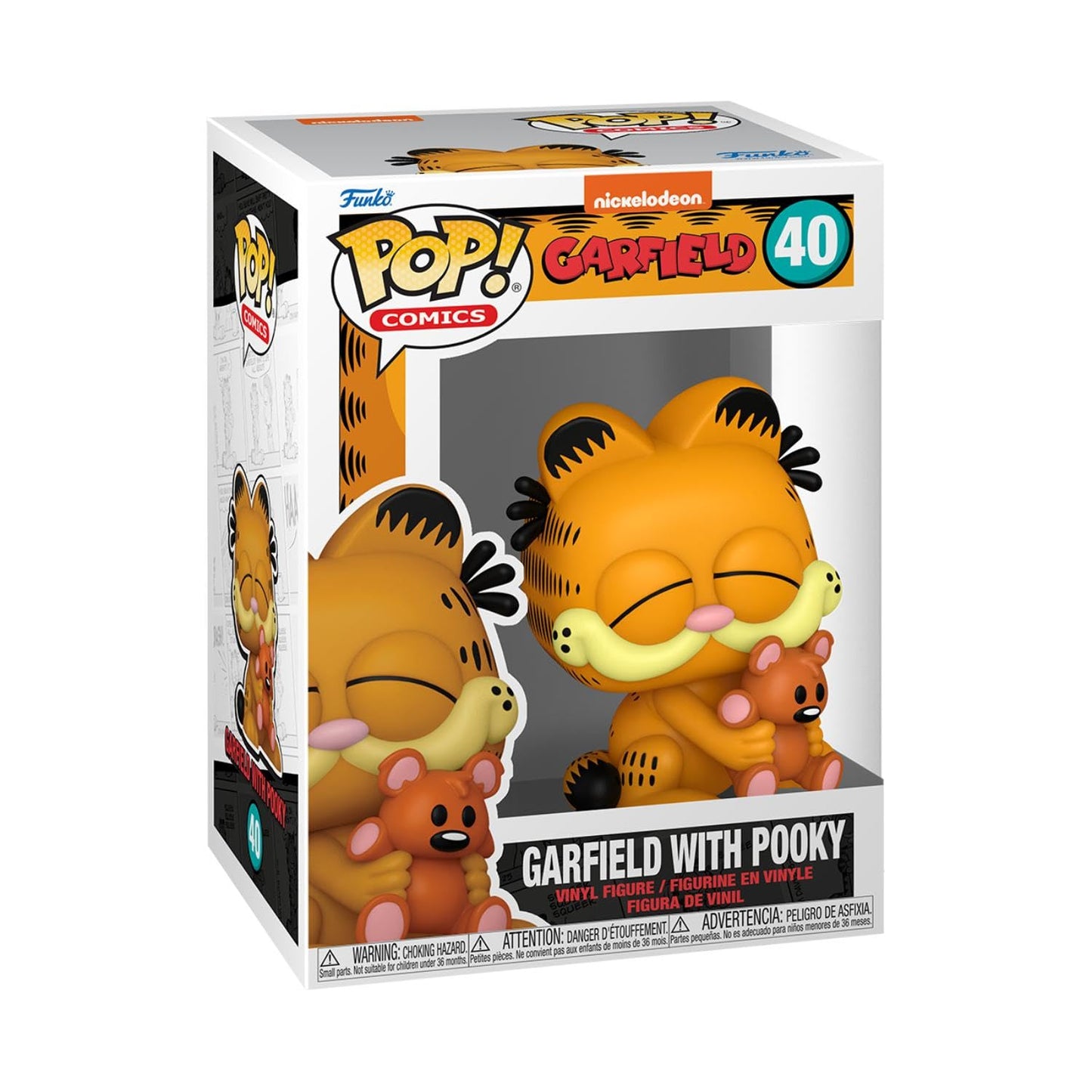 Funko POP! Comics: Garfield- Garfield with Pooky - Collectable Vinyl Figure - Gift Idea - Official Merchandise - for Kids & Adults - Cartoons Fans