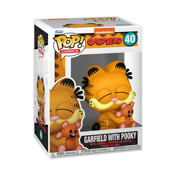 Funko POP! Comics: Garfield- Garfield with Pooky - Collectable Vinyl Figure - Gift Idea - Official Merchandise - for Kids & Adults - Cartoons Fans
